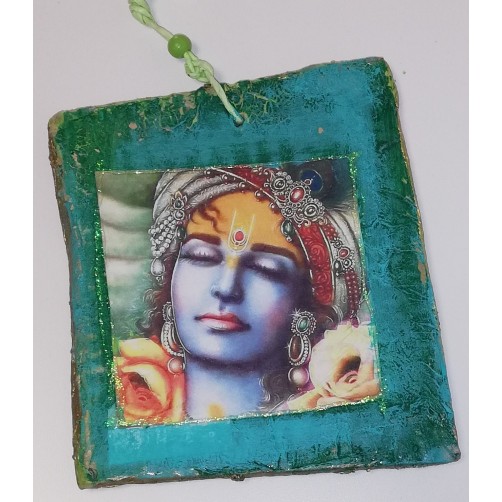 Krishna turkiz 12 x 13 cm