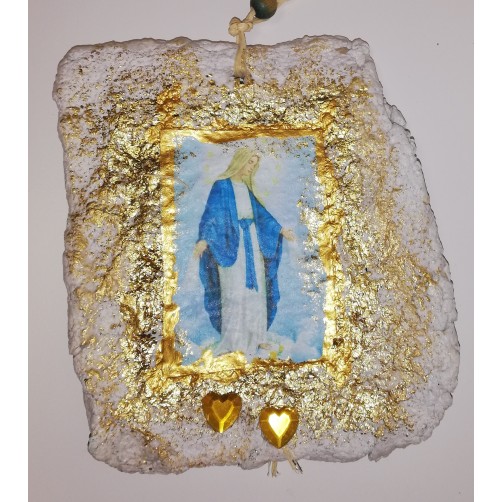 Devica Marija, lovilec sreče, 13 x 12 cm
