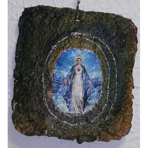 Devica Marija lovilec sreče 15,5 x 14,5 cm