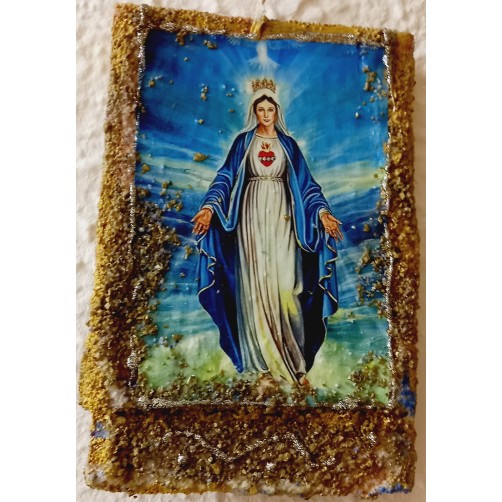 Devica Marija lovilec sreče 16 x 11 cm