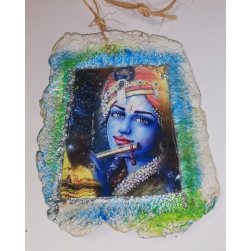 Krishna lovilec sreče 16 x 12 cm