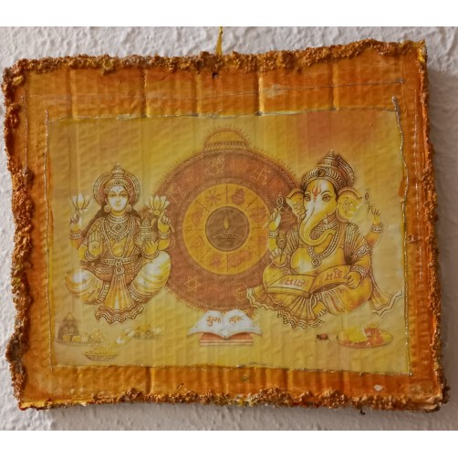 Ganesh & Lakshmi lovilec sreče 31 x 26 cm