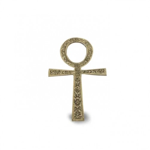 Ankh, egipčanski simbol iz medenine, 25 cm