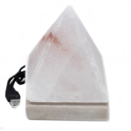Himalajska solna svetilka Piramida, bela