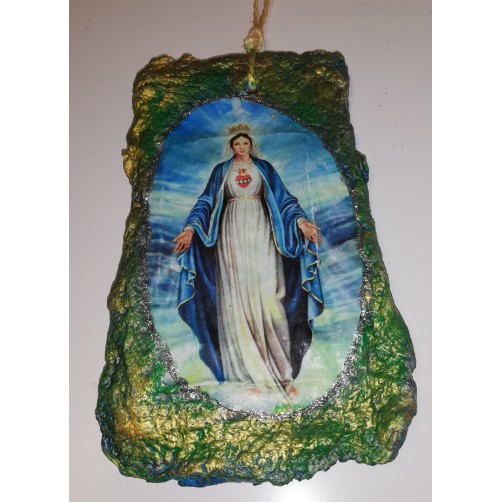 Lovilec sreče Devica Marija 19x 10 cm