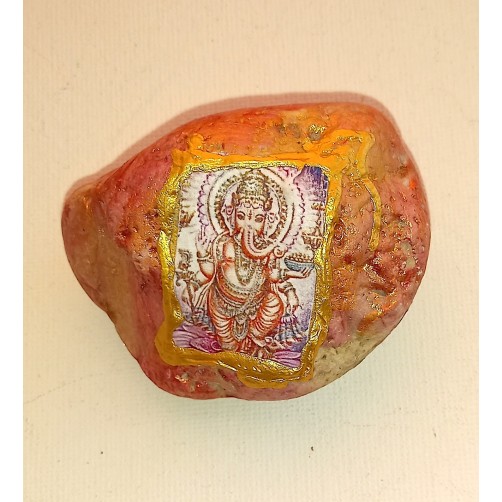 Ganesh energijski kamen v darilni škatli 7 x 5 cm