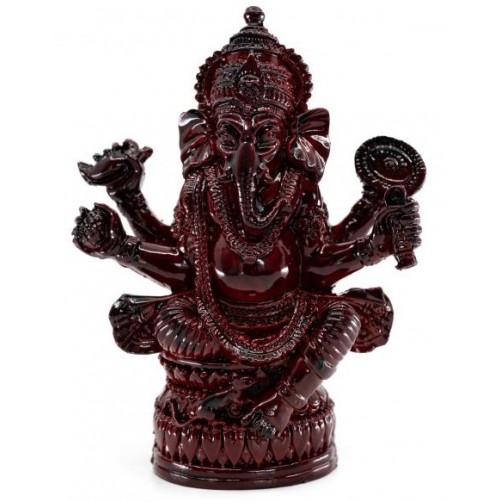 Ganesh, kipec, rdeč 12 cm