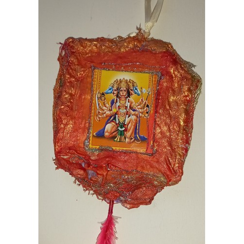 Hanuman lovilec sreče 14 x 11 cm