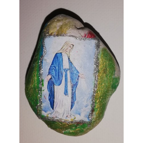 Devica Marija Equilibrium kamen v darilni škatli 5 x 5 cm