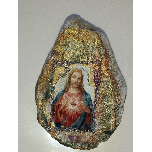 Jezus, energijski kamen v darilni škatlici 7 x 5 cm