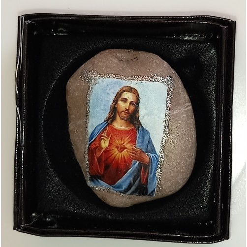Jezus - Equilibrium energijski kamen v darilni škatli 5 x 3,5 cm