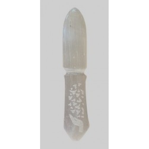 Ritualni nož iz selenita - rezanje in sprostitev negativnih energij