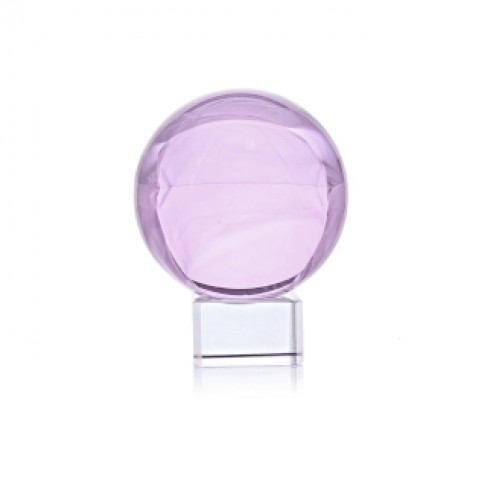 Kristalna krogla 60 mm, roza