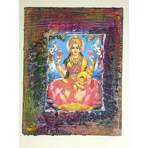 Lakshmi, lesena čarnica,13 x 10 cm