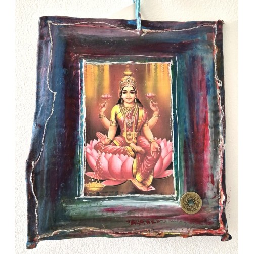 Lakshmi s kovancem sreče,  23 x 21 cm