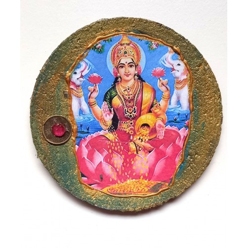 Lakshmi, boginja dobre sreče 9 cm, magnet