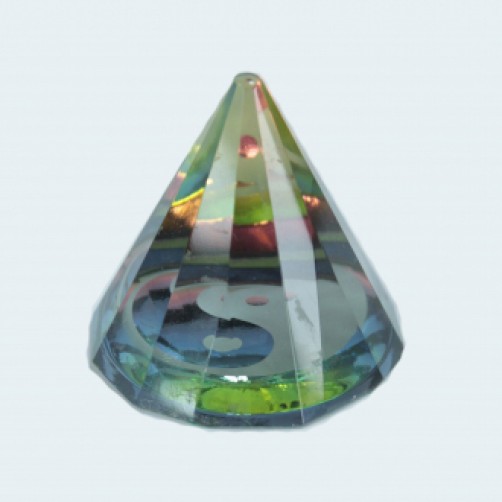 Mistična čarobna piramida stožec Ying Yang 5  cm