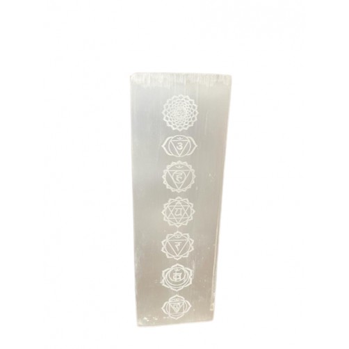 Svetilka iz selenita Čakre, 25 cm