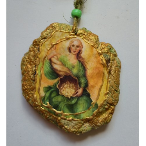 Abundancia, denarni angel, lovilec sreče, 8 cm