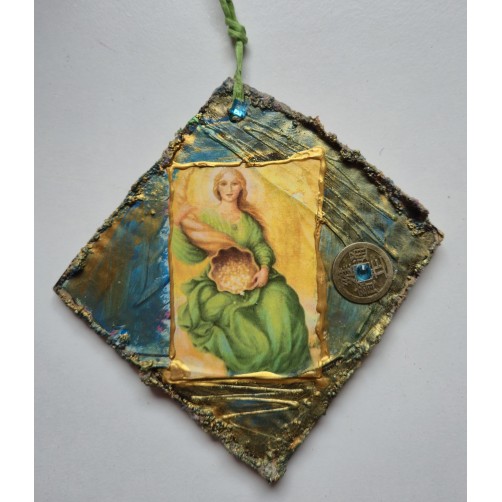 Abundancija, boginja obilja in blagostanja, 11 x 11 cm