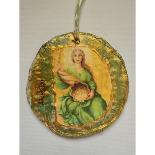 Angel denarnega uspeha, blagoslov obilja z metuljem 