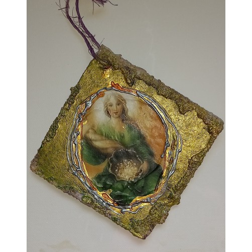Abundancija, denarni angel, 11 x 11 cm