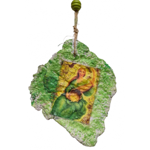 Abundancija, simbol obilja z metuljem na hrbtni strani