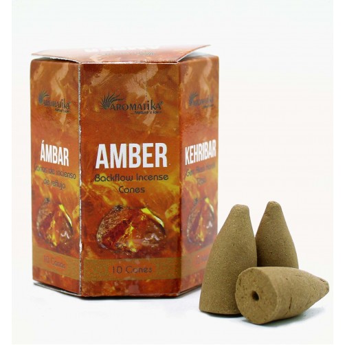 Dišeči stožci, Aromatika, Amber, jantar za dimne fontane