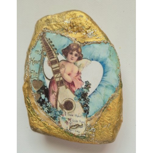 Angel srčne harmonije, equilibrium kamen, 9 x 7 x 2 cm