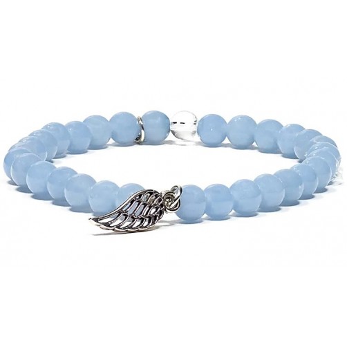 Angelit, zapestnica z angelskim krilom, 6 mm