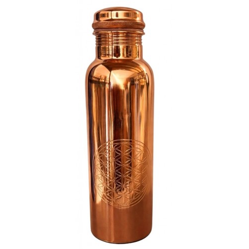 Bakrena steklenica, Roža življenja, 850 ml