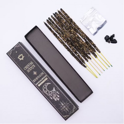 Dišeče palčke, Crystal Scents Smudge, sandalovina in turmalin