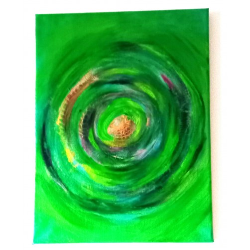 Energijska slika, Zelena galaksija obilja in blagostanja, 40 x 30