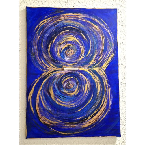 Energijska slika s selenitom, Angelski portal, 70 x 50 cm 