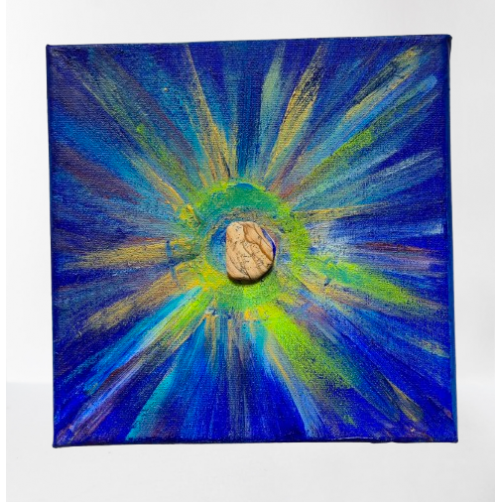 Energijska slika, Božanska usklajenost, pokrajinski jaspis, 20 x 20 cm