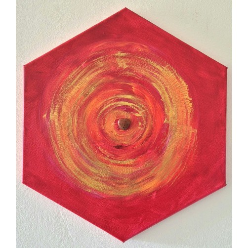 Mistika neVidnega sveta za podporo drugi čakri 40 x 35 cm