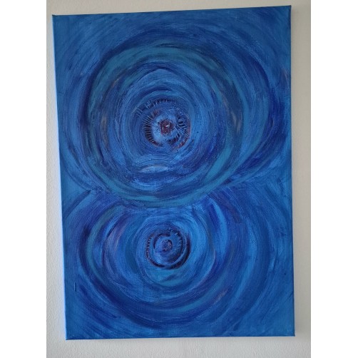 Energijska slika Mojstri modrosti (p)odpirajo komunikacijo na vseh ravneh, 70 x 50 cm