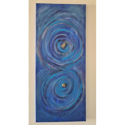 Energijska slika z dalmatinskim jaspisom, Podpora komunikaciji na vseh ravneh, 70 x 30 cm