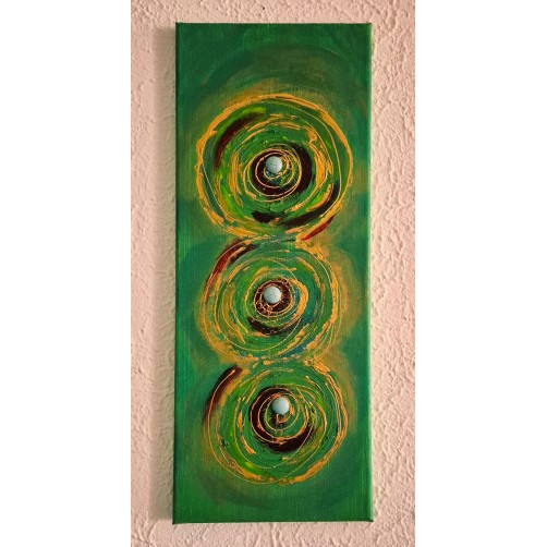 Energijska slika s turkizom, Portal dušne harmonije, 50 x 20 cm