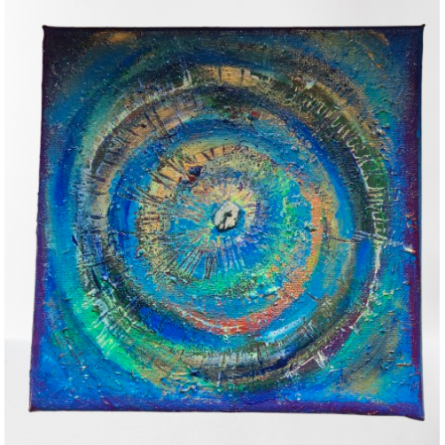 Energijska slika, Portal harmonije, drevesni ahat, 20 x 20 cm