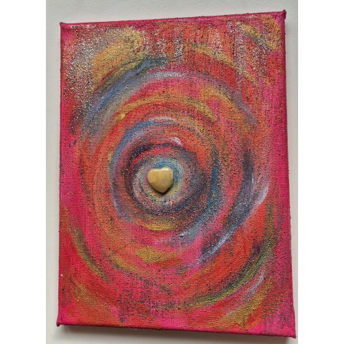 Spirala življenjske energije, energijska slika, 30 x 19 cm