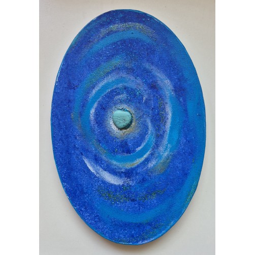 Energijska slika s turkizom, Preplet harmonije, 30 x 20 cm