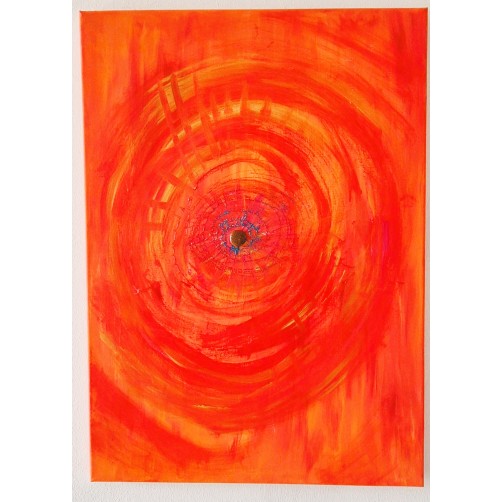 Energijska slika Sanstone, Zlati vrtinec ustvarjalne iskre, 70 x 50 cm