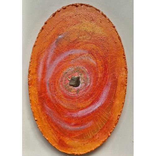 Zlati krog življenjske energije, energijska slika, 30 x 19 cm