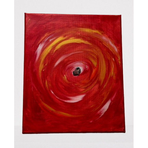 Energijska slika z rodonitom, Harmonična vibracija, 30 x 24 cm