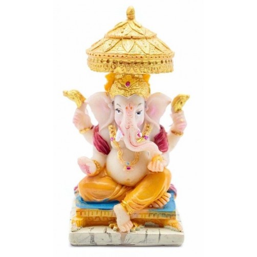 Ganesh na prestolu, kipec, 8 x 4 cm