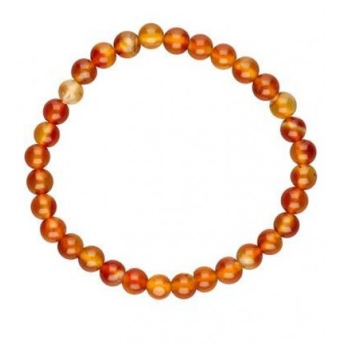 Karneol, zapestnica, 6 mm