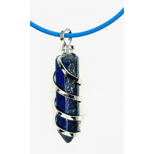 Lapis Lazuli, ogrlica v spiralnem obesku