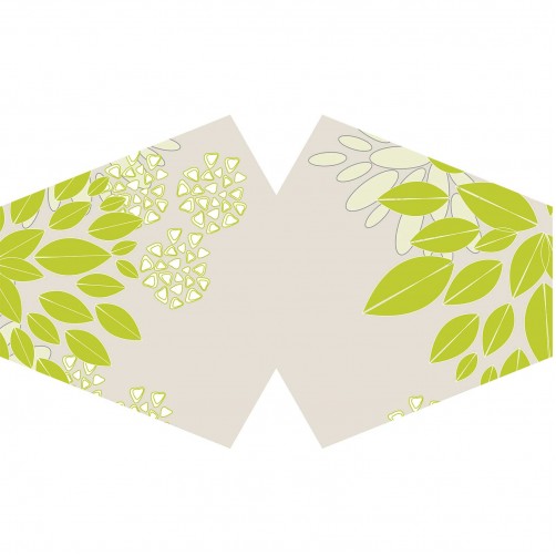 Modna zaščitna pralna maska za večkratno uporabo s filtrom PM 2.5 Pomladno listje