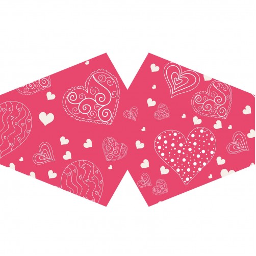 Modna zaščitna pralna maska za večkratno uporabo s filtrom PM 2.5 Srćki